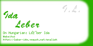 ida leber business card